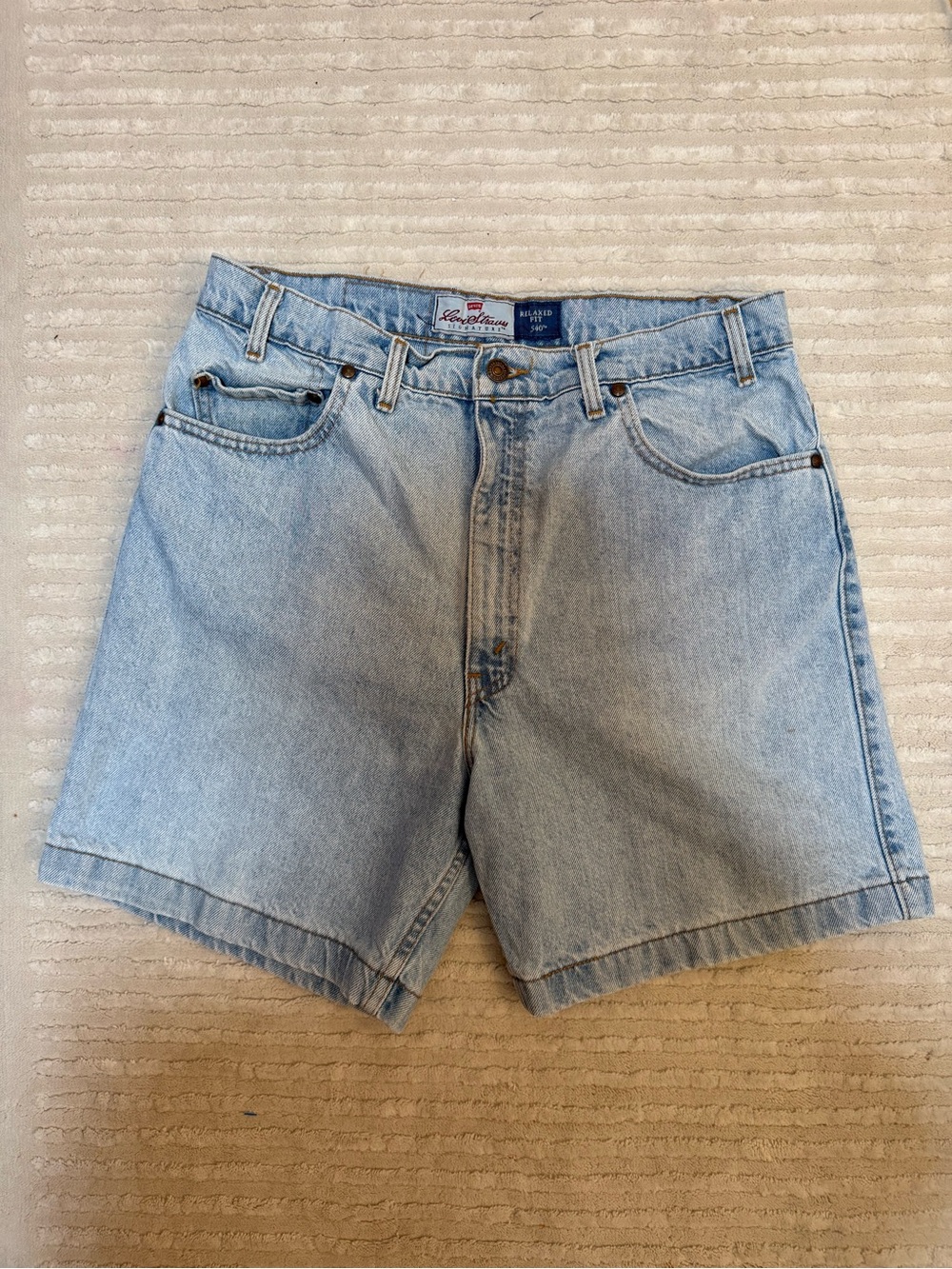 Vintage 1996 Levi’s 540 Denim Shorts Men’s 36 Light Wash USA Made